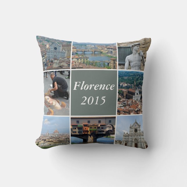 Instagram style travel photo cushion (Front)