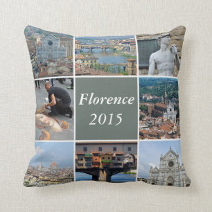 Instagram style travel photo cushion