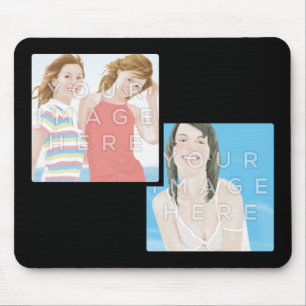 Instagram Two Photo Personalised Custom Mousepads