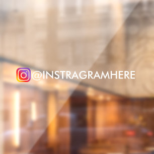 Instagram Username Custom window car decal