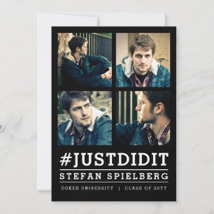 Instagrammed 4 Photo Graduation Announcement