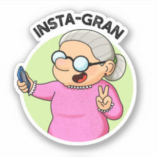 Instagran Funny Social Media Grandma Pun 
