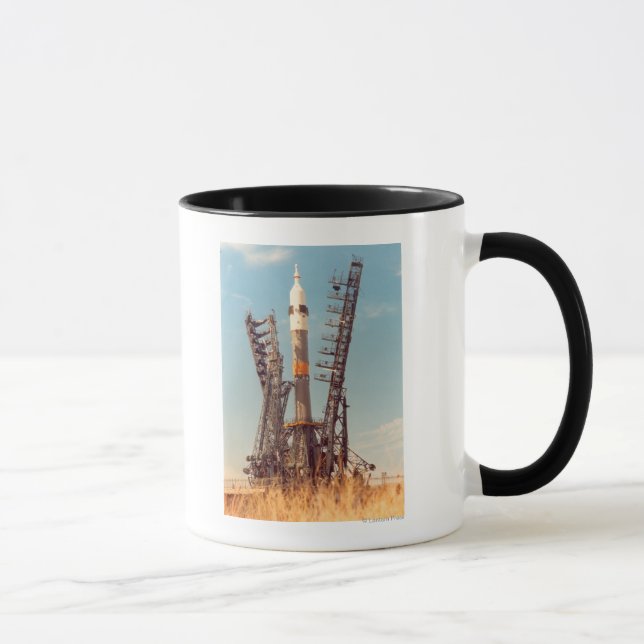 Installation of Soyuz Spacecraft at Baikonur Mug (Right)