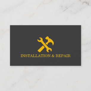 Installation Repair Maintenance Construction Business Card