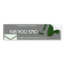 Installations and Painting Bumper Sticker 