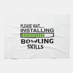 Installing Bowling Skills Tea Towel