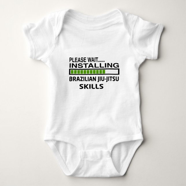 Installing Brazilian Jiu-Jitsu Skills Baby Bodysuit (Front)