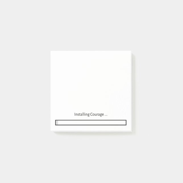 Installing Courage Post-It Notes (Front)