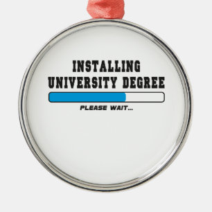 installing degree metal ornament