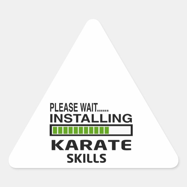 Installing Karate Skills Triangle Sticker (Front)