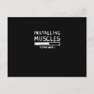 Installing Muscles Postcard