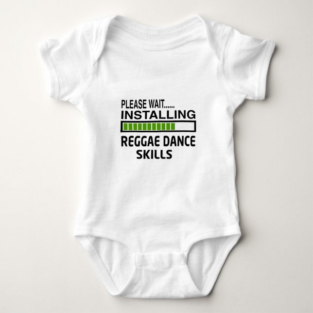Installing Reggae Dance Skills Baby Bodysuit (Front)