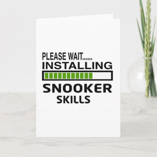 Installing Snooker Skills Card