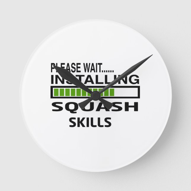 Installing Squash Skills Round Clock (Front)