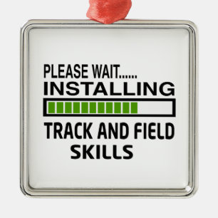 Installing Track and Field Skills Metal Tree Decoration