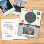 Instant Camera Couple Photo Unique Wedding  Postcard<br><div class="desc">Unique wedding designs are becoming increasingly popular for couples who want to add a touch of playfulness and creativity to their special day. Incorporating ideas that reflect you and your partner's personalities create a memorable and special wedding day. Incorporating cameras into your decor, invitations, and even wedding favours can add...</div>