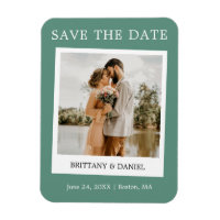 Instant Camera Save The Date Eucalyptus Green