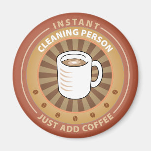 Instant Cleaning Person Magnet