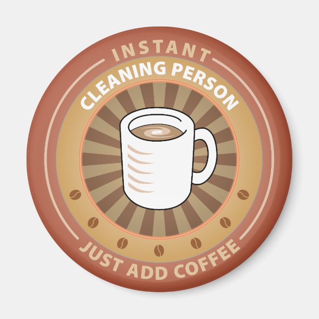 Instant Cleaning Person Magnet (Front)