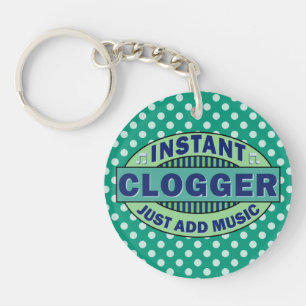 Instant Clogger Just Add Music Key Ring