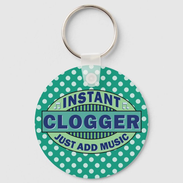 Instant Clogger Just Add Music Key Ring (Front)