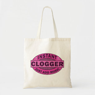 Instant Clogger Just Add Music Pink Tote Bag
