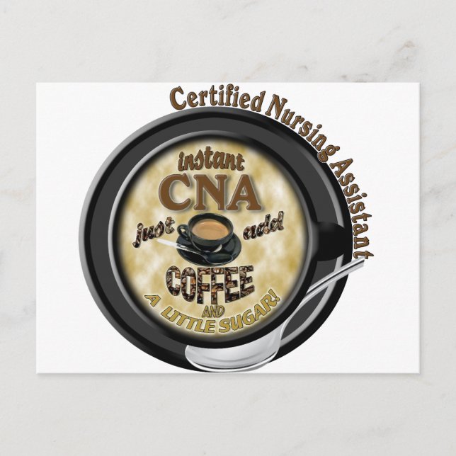 INSTANT CNA CERTIFIED NURSING ASSISTANT POSTCARD (Front)