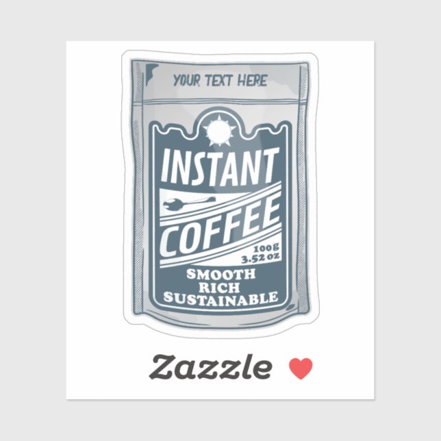 Instant coffee pop art illustration (Sheet)