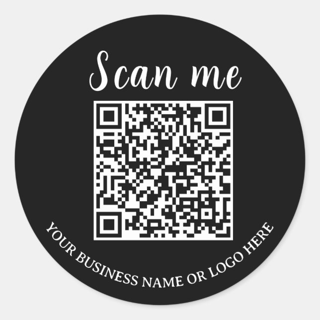 Instant Connect: Business QR Code Sticker (Front)