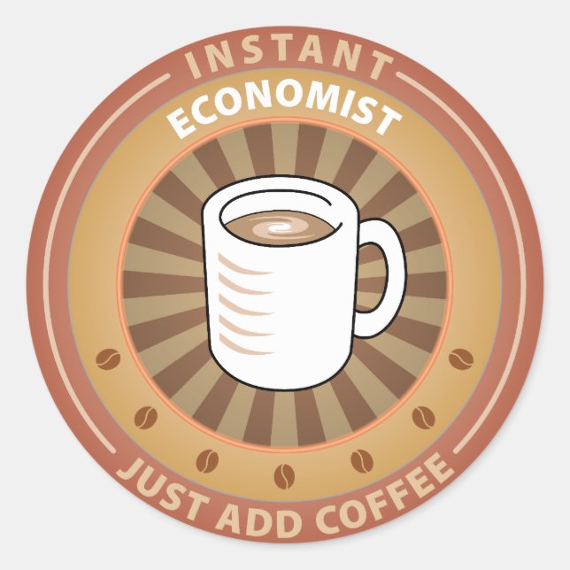Instant Economist Classic Round Sticker (Front)