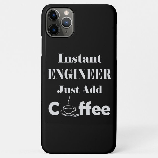 Instant Engineer Just Add Coffee Case-Mate iPhone Case (Back)