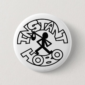Instant Hobo_Hobo Man_Logo_ 6 Cm Round Badge