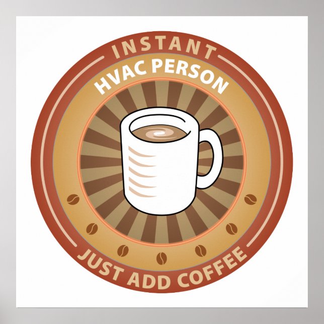 Instant HVAC Person Poster (Front)