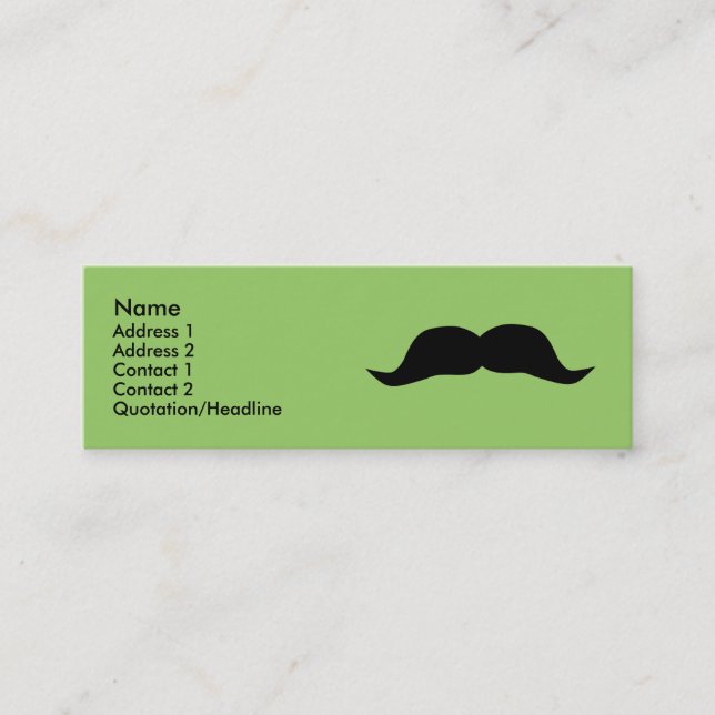 Instant Moustache Profile Cards (Front)