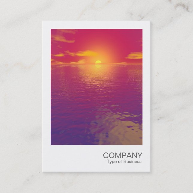 Instant Photo 034 - Sunrise Sunset Business Card (Front)