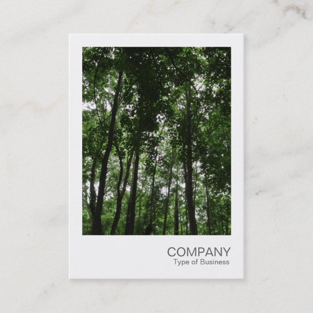 Instant Photo 049 - Woodland Canopy 01 BW Business Card (Front)