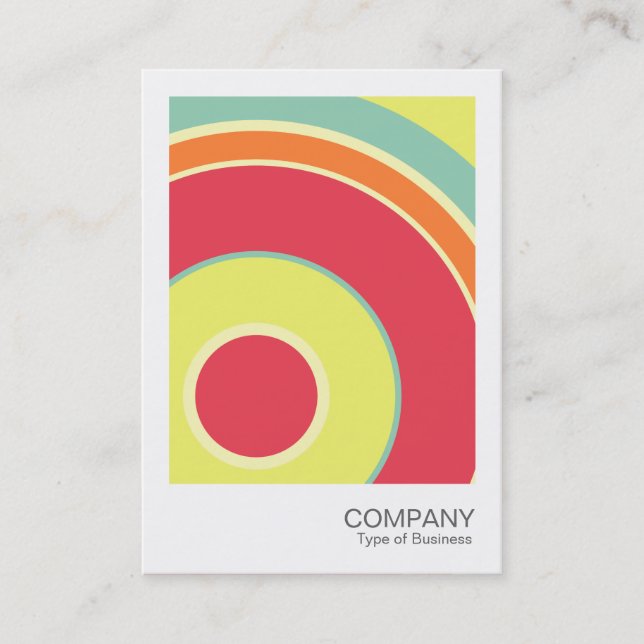 Instant Photo 060 - Colourful  Circle 01 Business Card (Front)