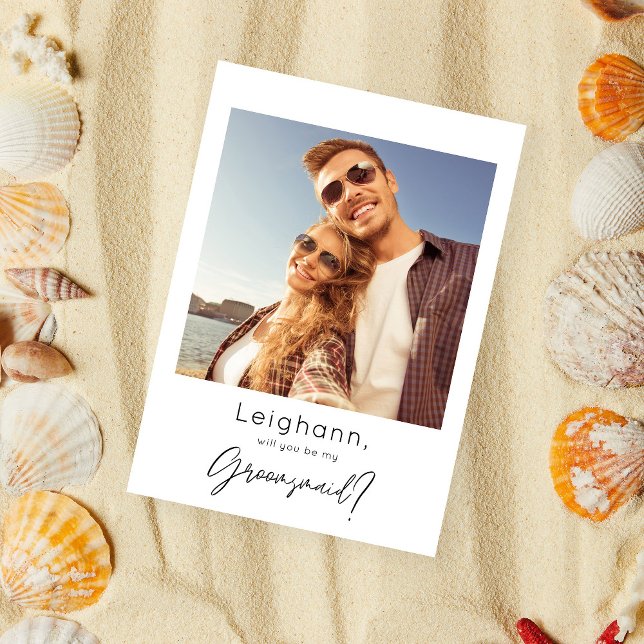 Instant Photo Be My Groomsmaid Proposal Invitation (Creator Uploaded)