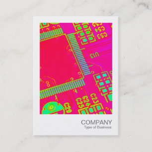 Instant Photo - Colourful Abstract Circuitry Business Card