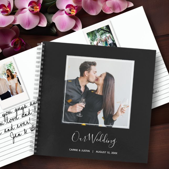 Instant Photo Message Wedding Guest Book (Choose SOFT or HARD cover and the inside page style.)