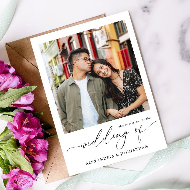 Instant Photo Modern Wedding Invitation (Creator Uploaded)