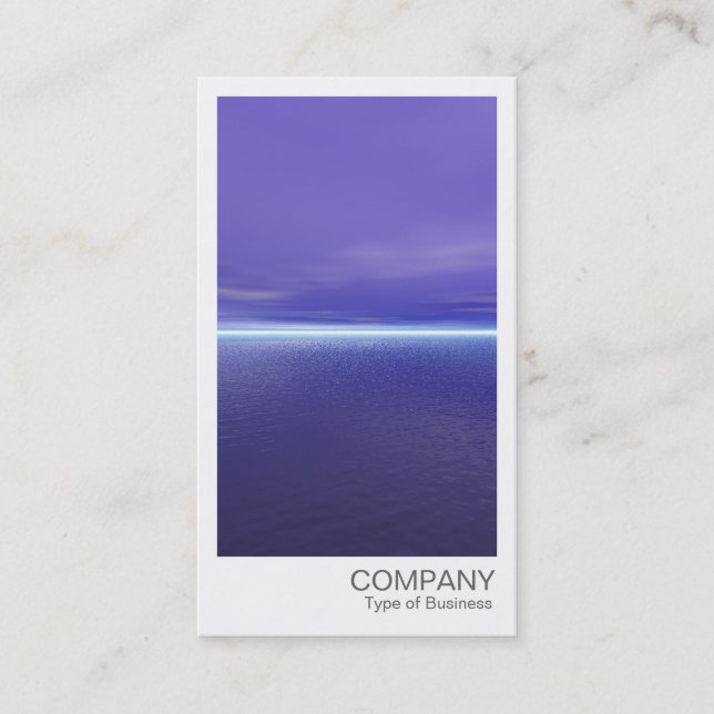Instant Photo - Purple Sea and Sky Business Card (Front)