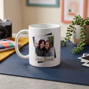 Instant Photo Style Best Friends Photo Template Coffee Mug