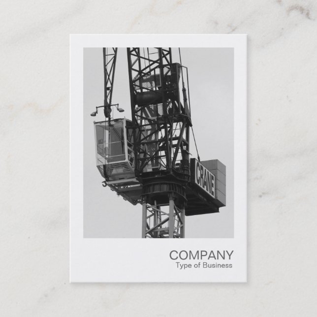 Instant Photo - Tower Crane 02 Business Card (Front)