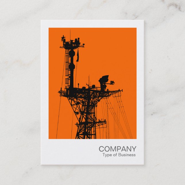 Instant Photo - Warship Radio Mast Business Card (Front)