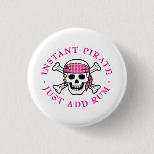 Instant Pirate Lady 3 Cm Round Badge
