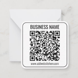 Instant QR Code (enter your website URL to change) Card