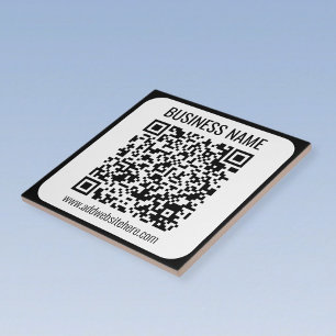 Instant QR Code (enter your website URL to change) Ceramic Tile