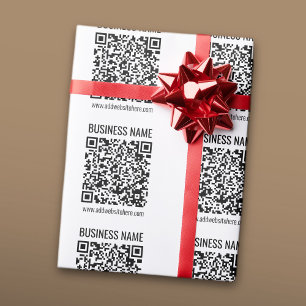 Instant QR Code (enter your website URL to change) Wrapping Paper
