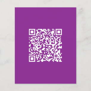 Instant QR code with Your Website URL Purple Flyer